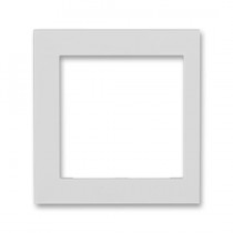 3901H-A00255 16  Rámeček jednonásobný s otvorem 55×55, krajní, šedá